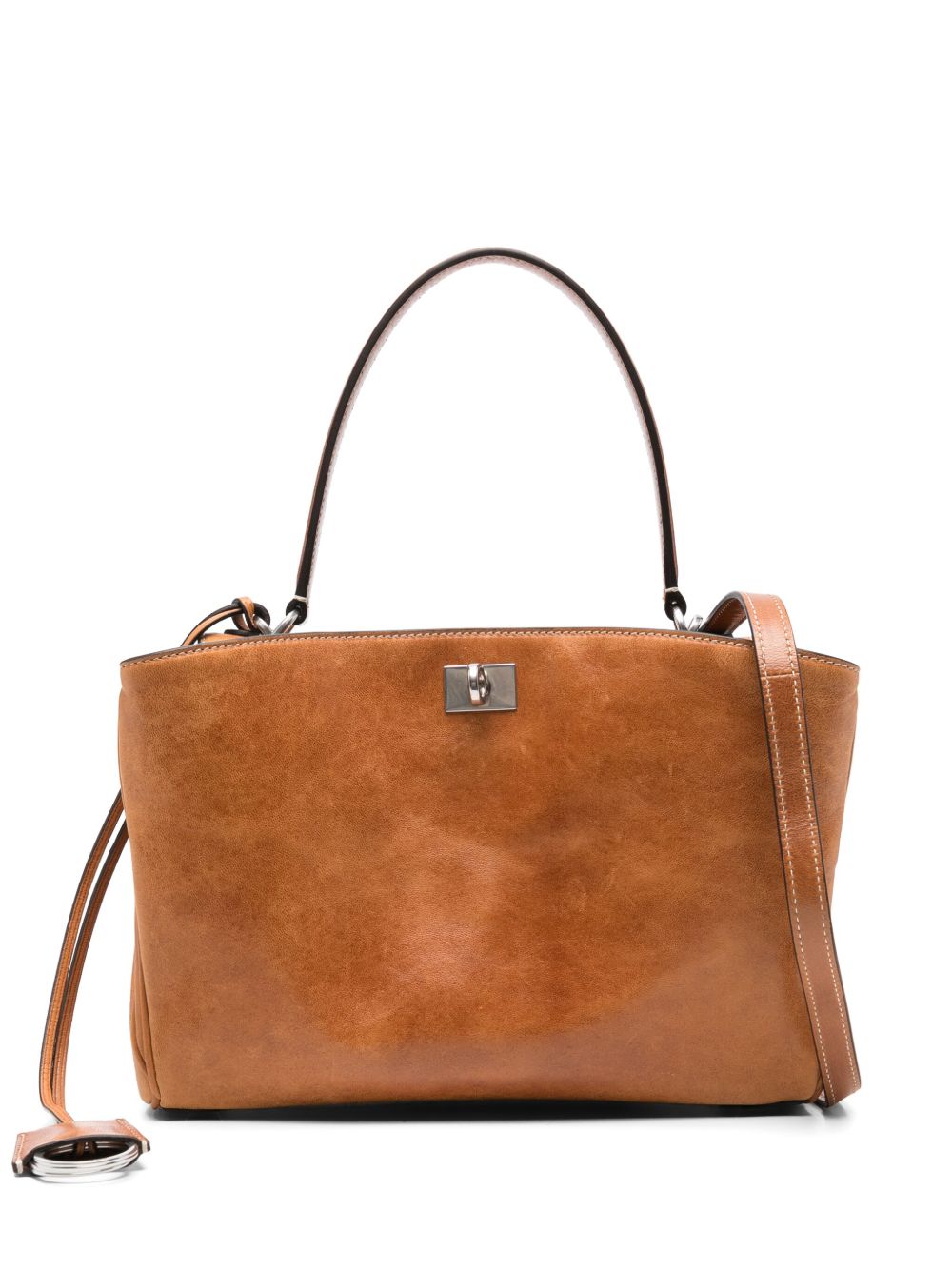 Balenciaga Bags Leather Brown Suede