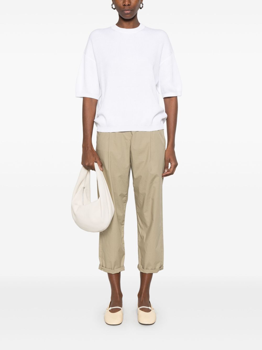 Brunello Cucinelli Trousers Kaki Cotton