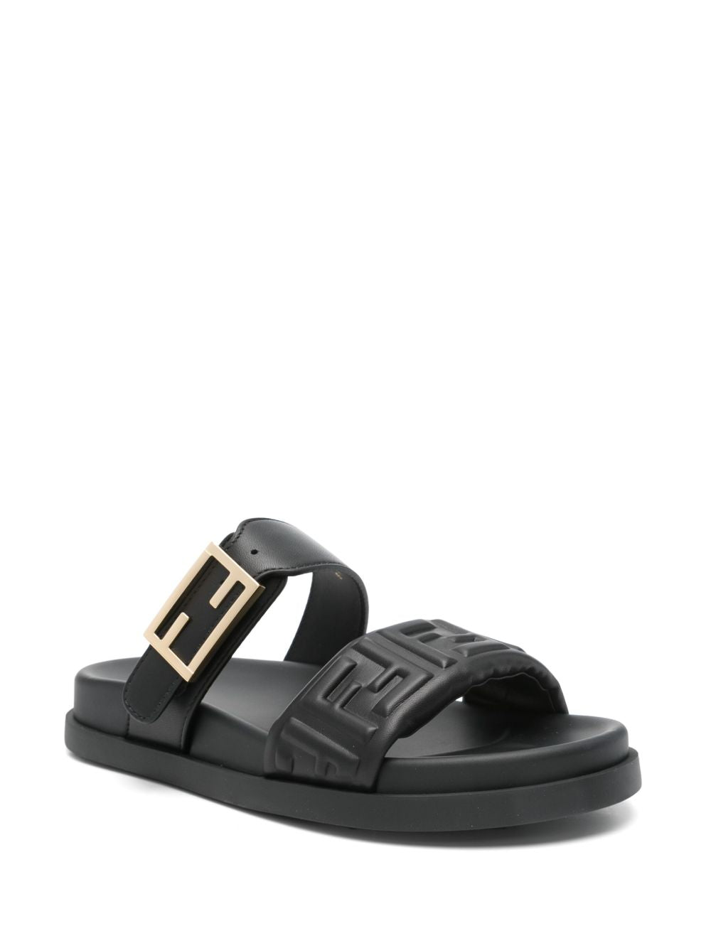 Fendi Sandals Black Outer: Calf Leather