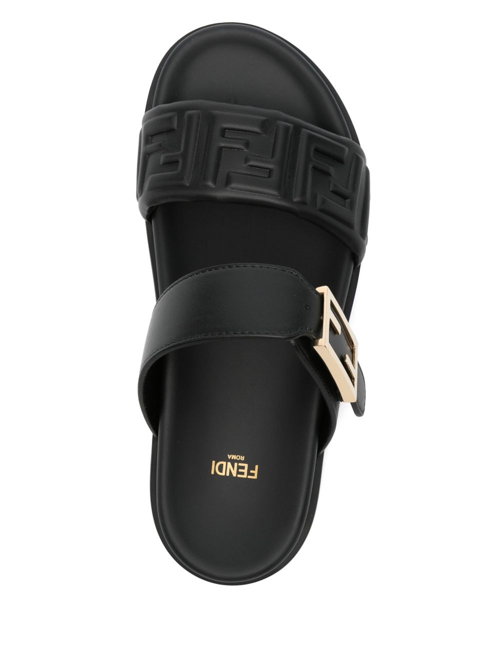 Fendi Sandals Black Outer: Calf Leather