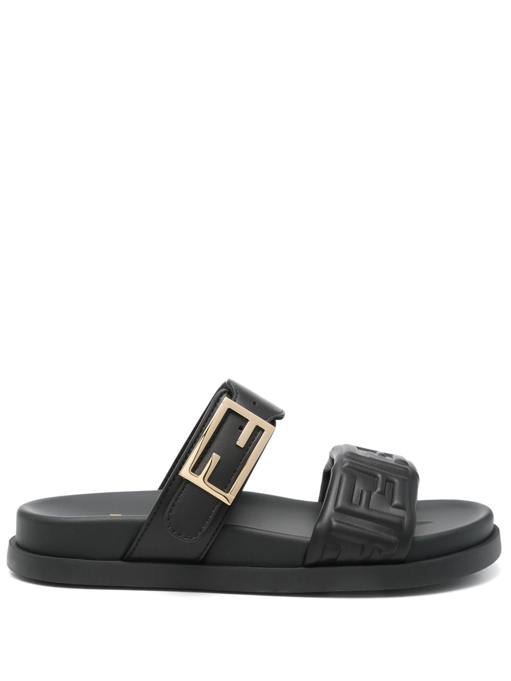 Fendi Sandals Black Outer: Calf Leather