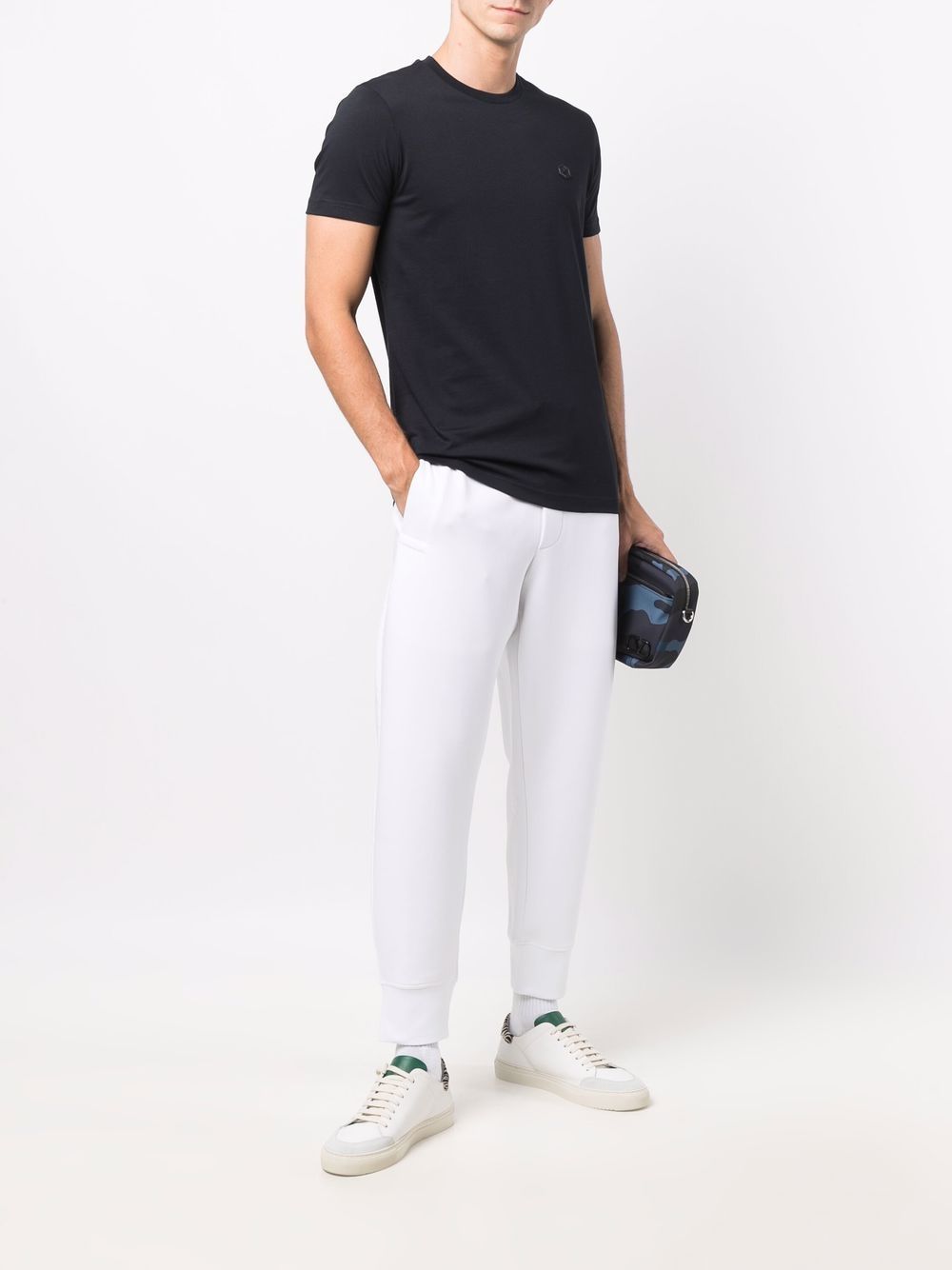 Emporio Armani T-Shirts And Polos Blu Cotton