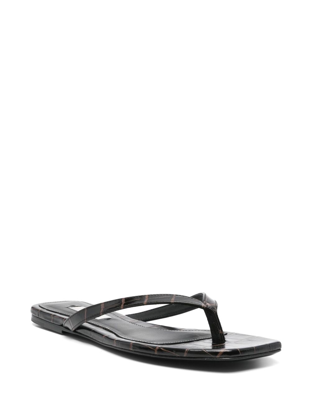 Toteme Pre Sandals Brown Cow Leather