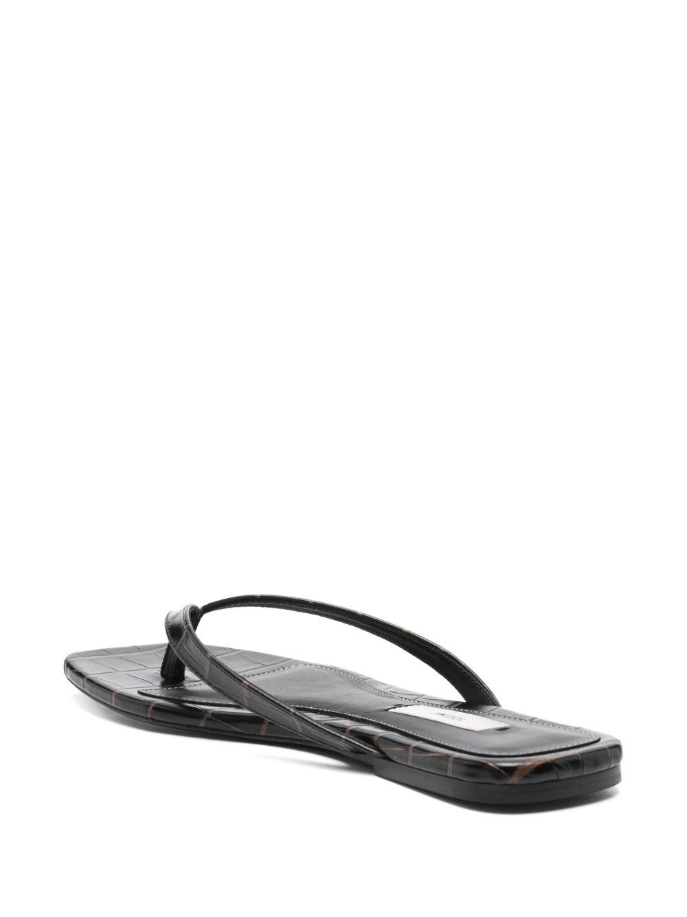 Toteme Pre Sandals Brown Cow Leather