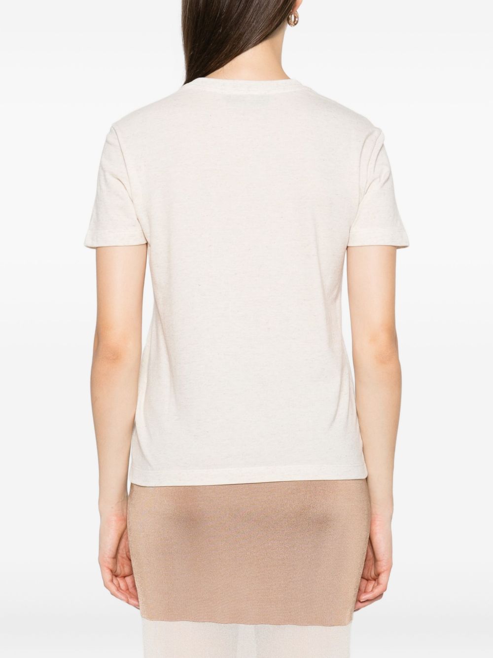 Fendi T-Shirts And Polos Beige Cotton