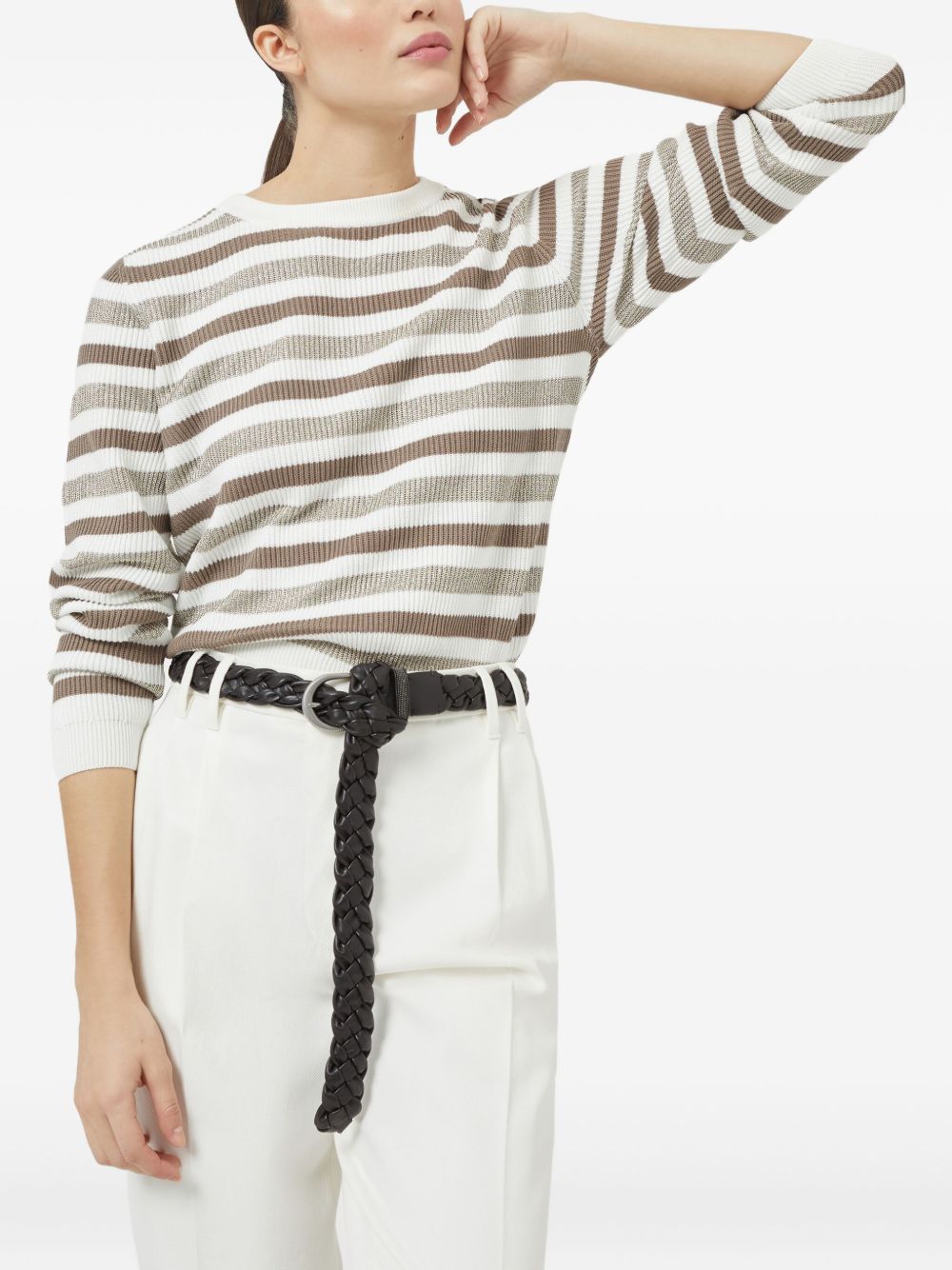 Brunello Cucinelli Sweaters Beige Cotton
