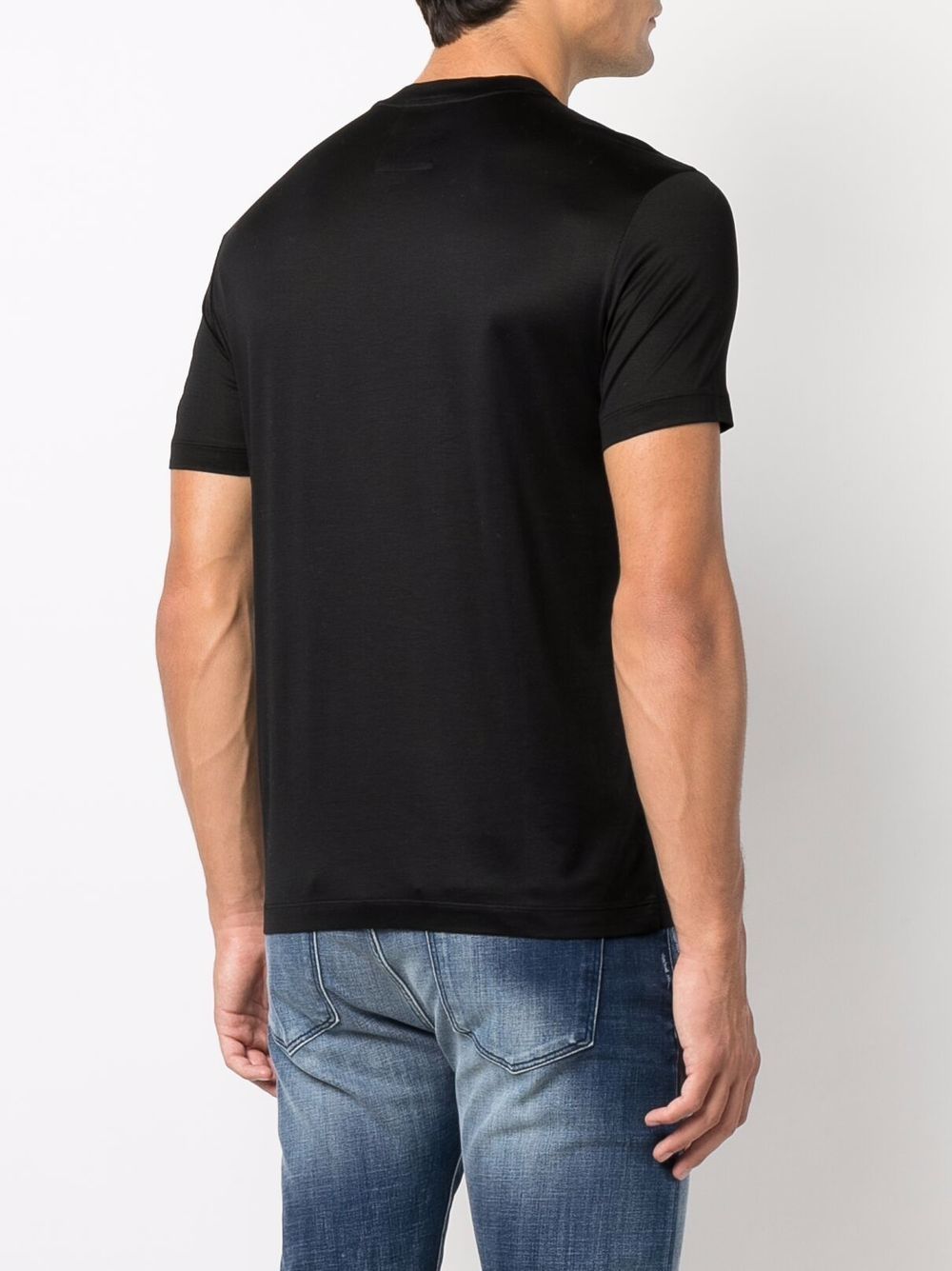 Emporio Armani T-shirts and Polos Black Lyocell
