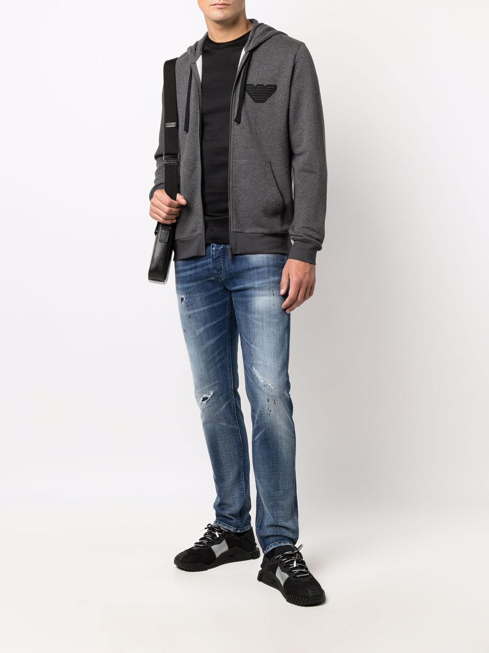 Emporio Armani T-shirts and Polos Black Lyocell