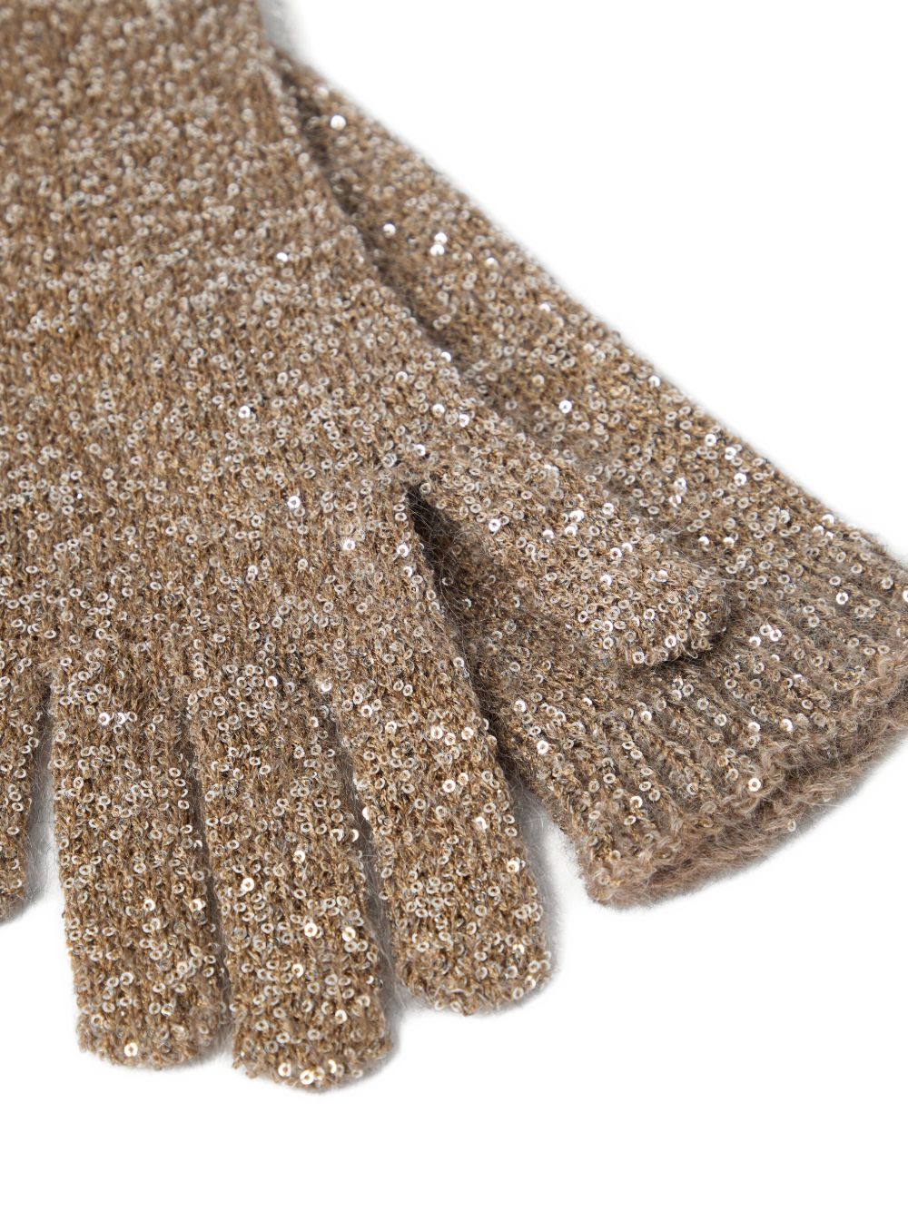 Brunello Cucinelli Gloves Marrone Top: Nylon
