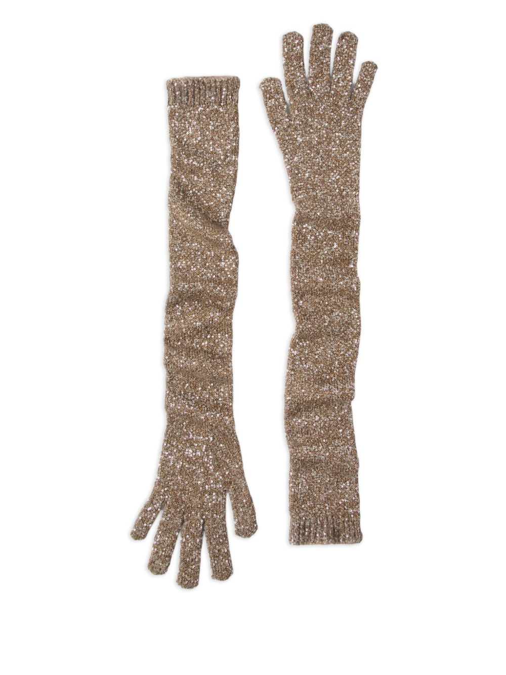 Brunello Cucinelli Gloves Marrone Top: Nylon