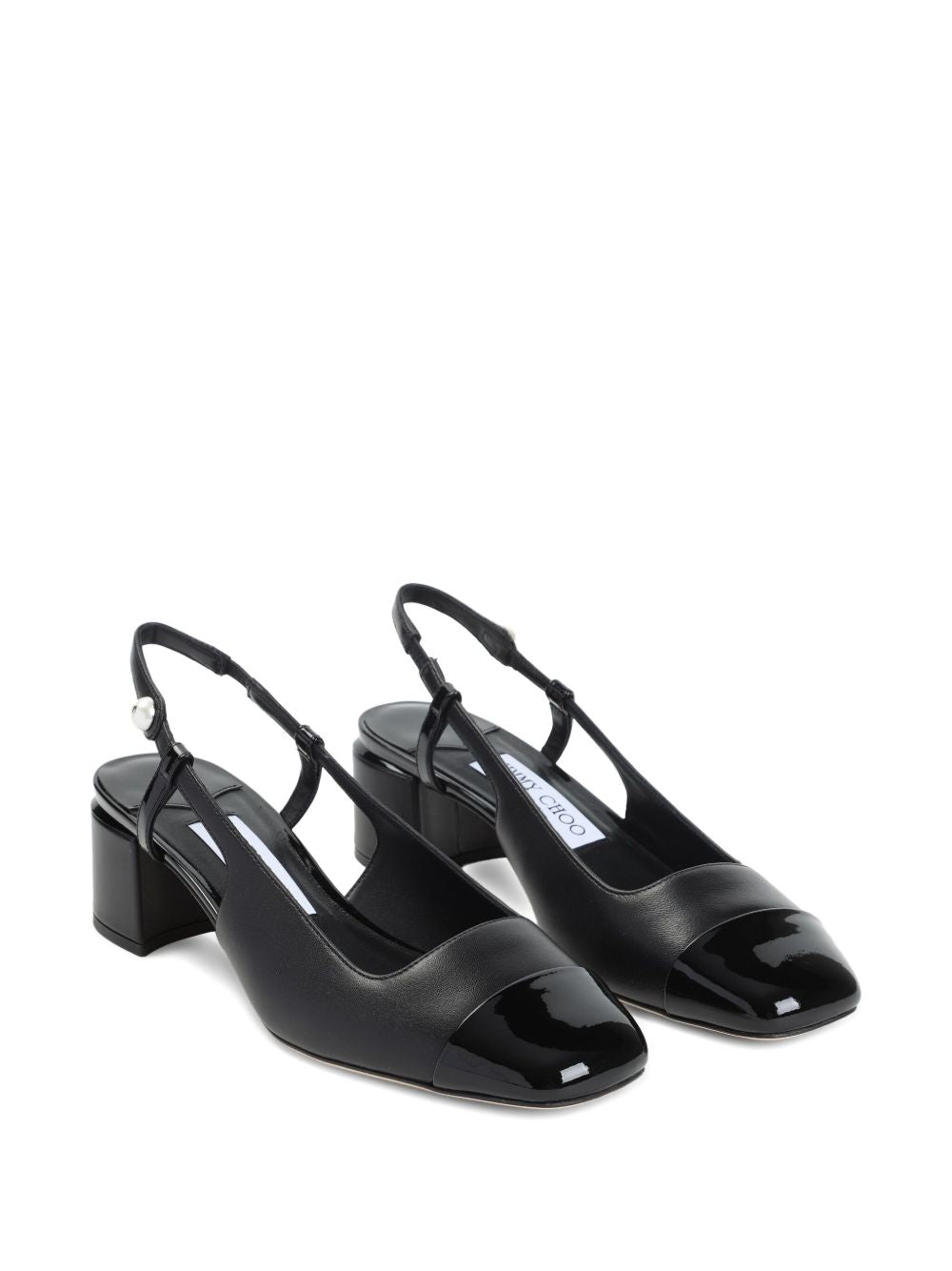 Jimmy Choo With Heel Black Outer: Leather