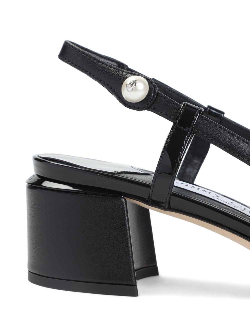 Jimmy Choo With Heel Black Outer: Leather