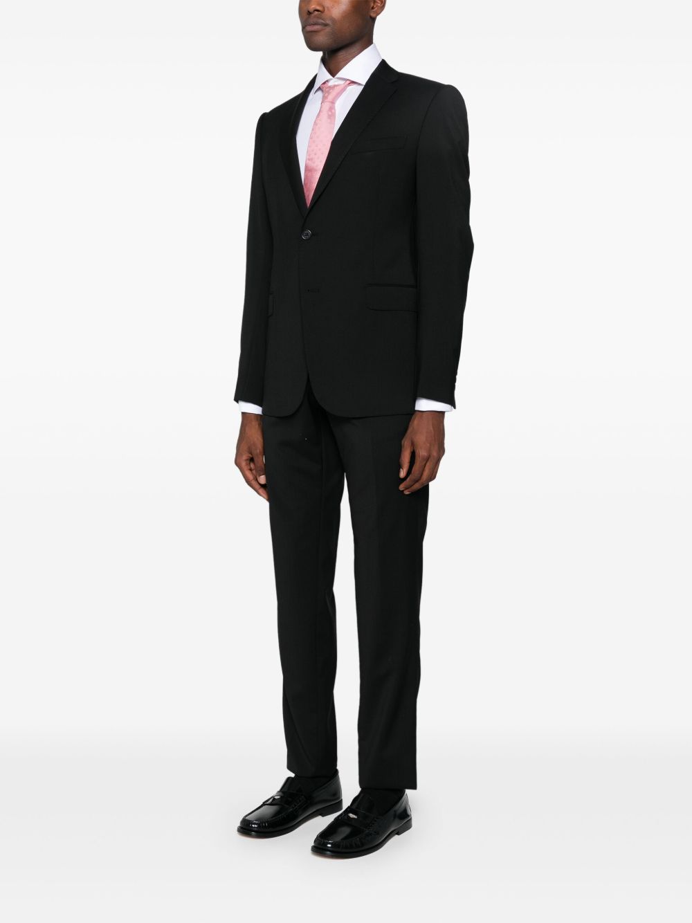 Emporio Armani Suit Nero Virgin Wool