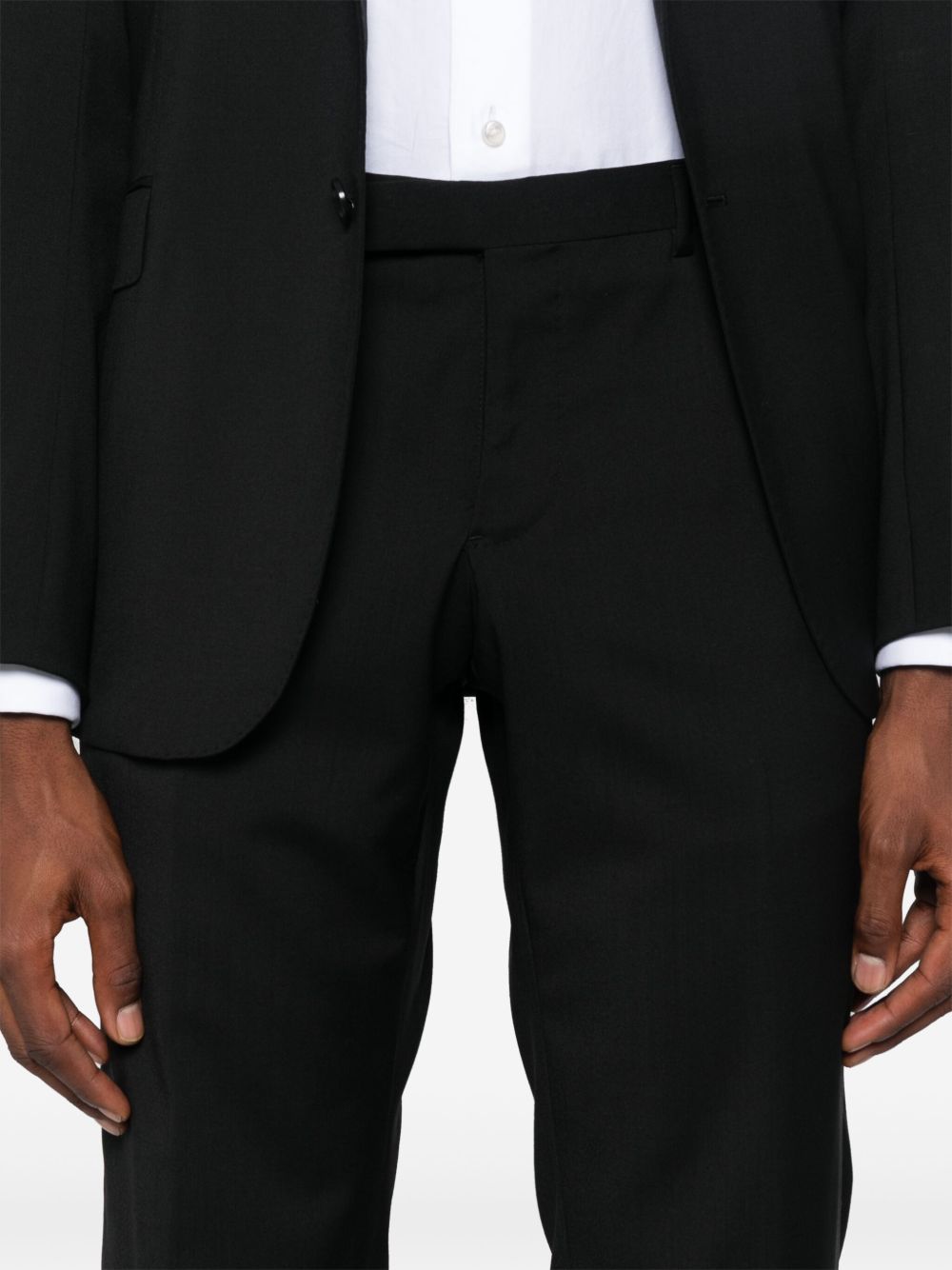 Emporio Armani Suit Nero Virgin Wool