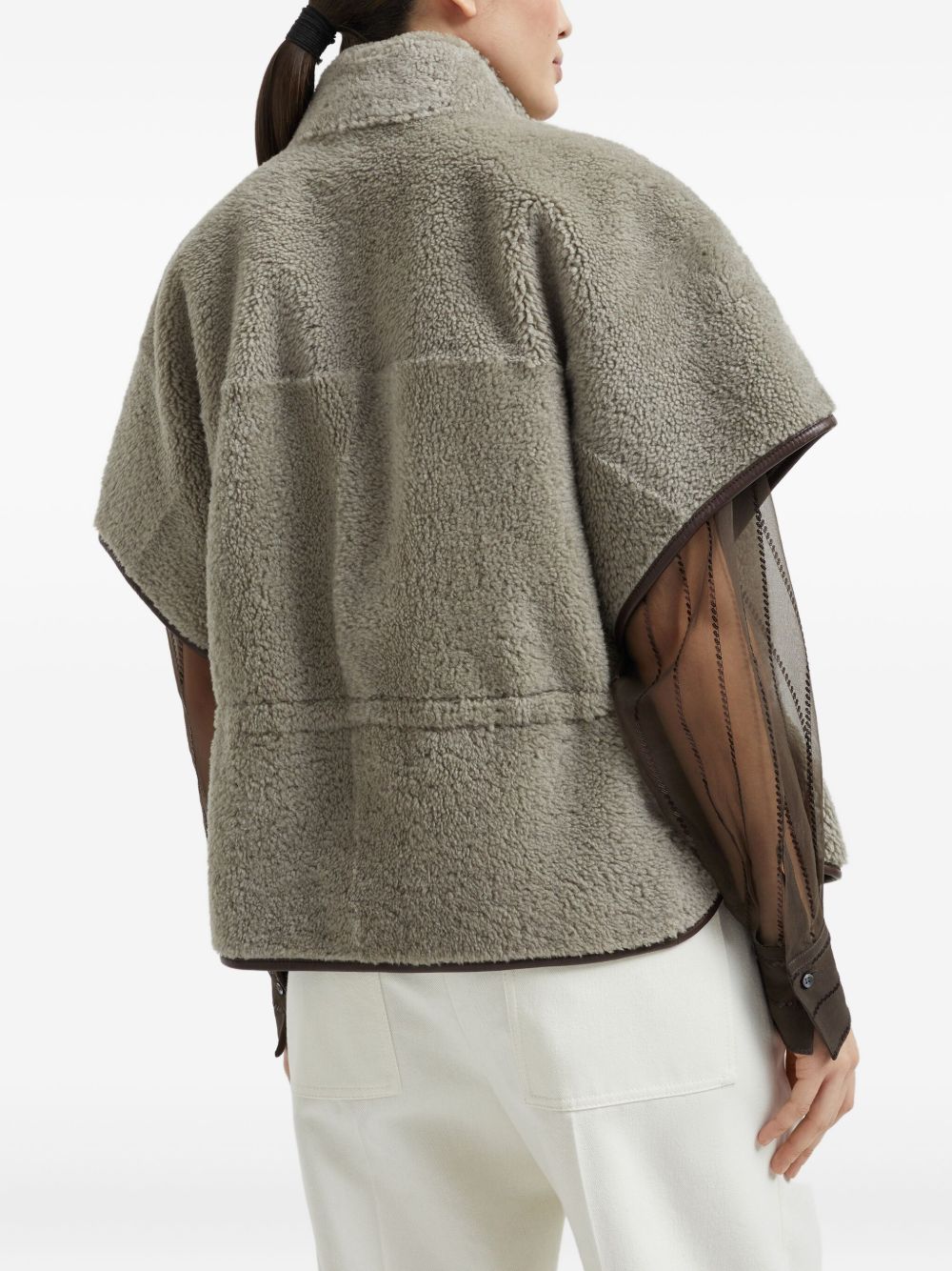 Brunello Cucinelli Jackets Marrone Leather