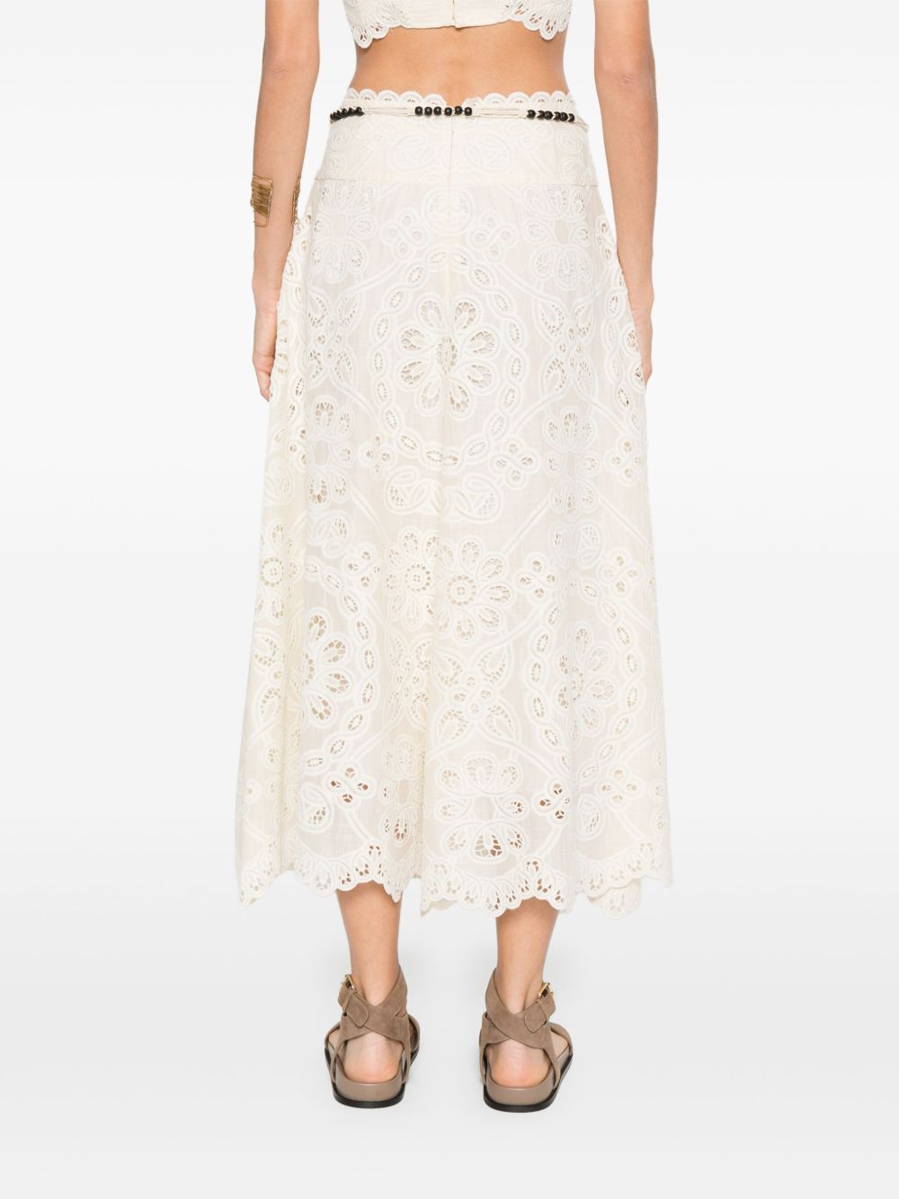 Zimmermann Skirts Ivory Polyester
