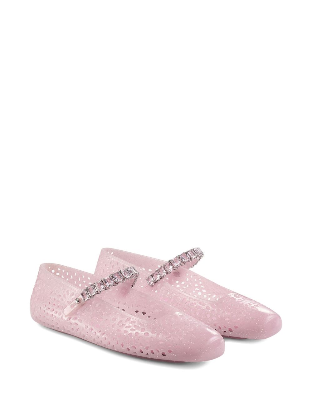 Jimmy Choo Flat shoes Pink Polyurethane
