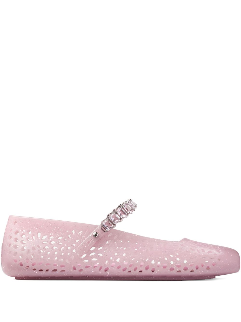 Jimmy Choo Flat shoes Pink Polyurethane