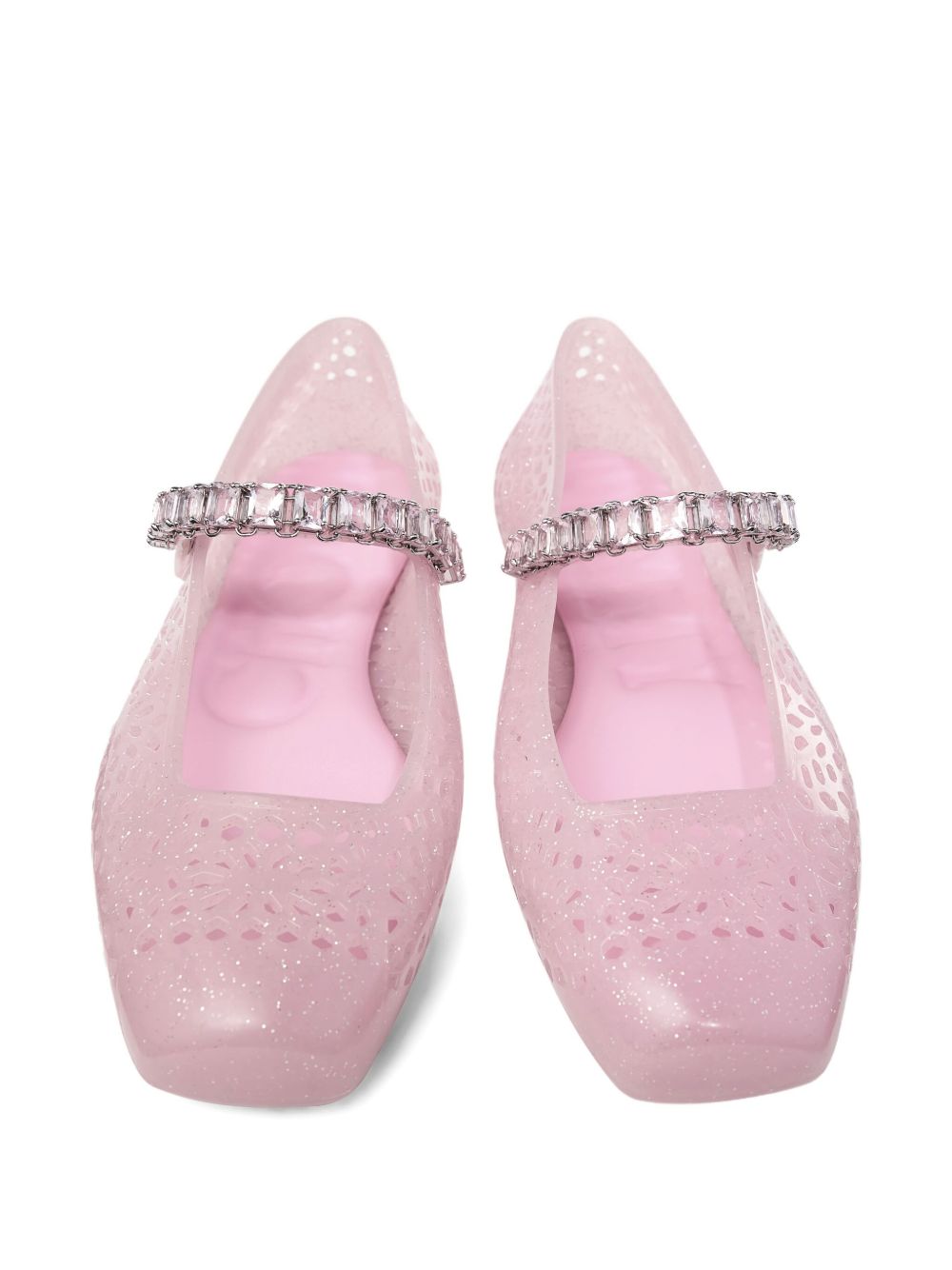 Jimmy Choo Flat shoes Pink Polyurethane