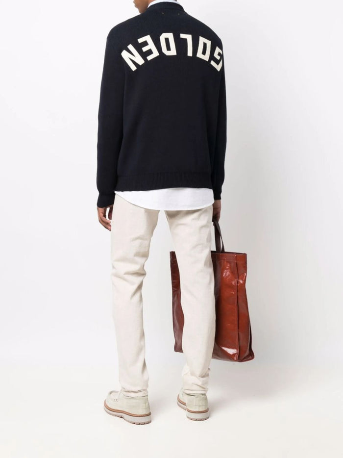 Golden Goose Sweaters Blue Cotton