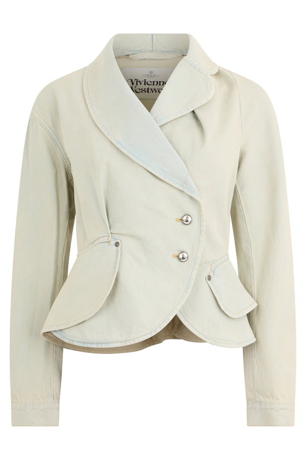 Denim Jacket Light Blue Cotton