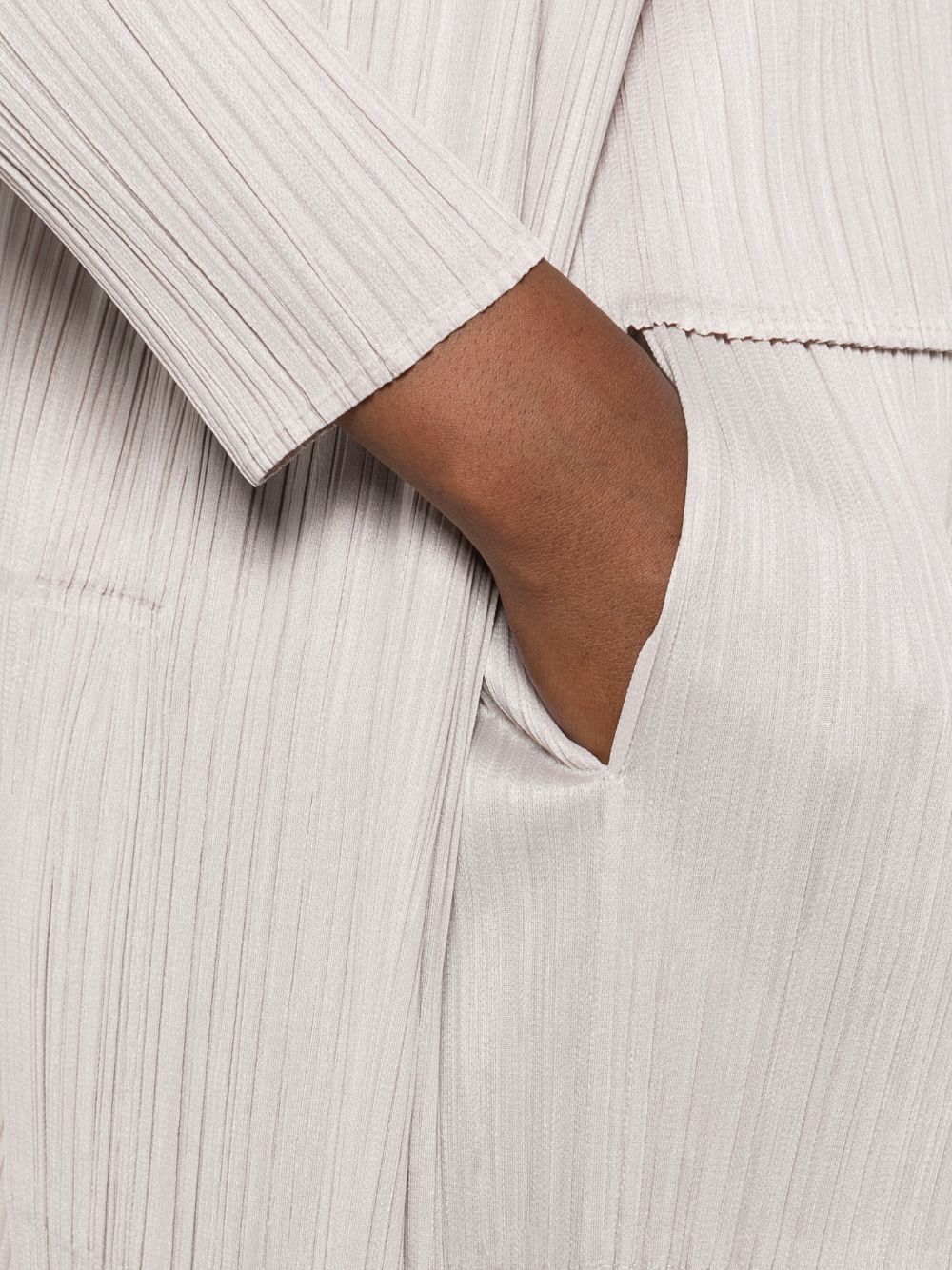 Pleats Please Trousers Grey Polyester