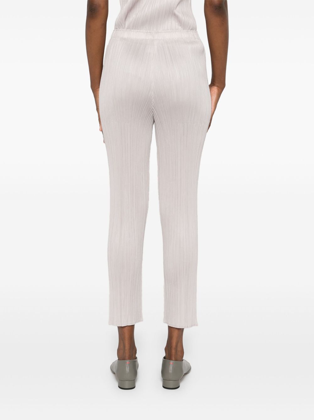 Pleats Please Trousers Grey Polyester
