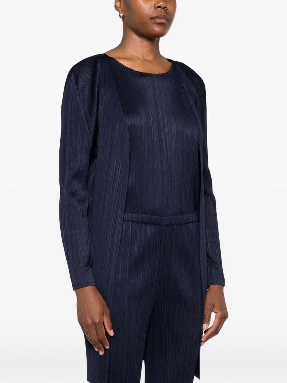 Pleats Please Sweaters Blue Polyester