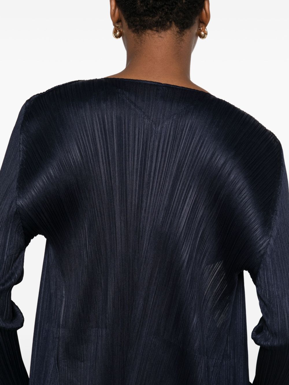 Pleats Please Sweaters Blue Polyester