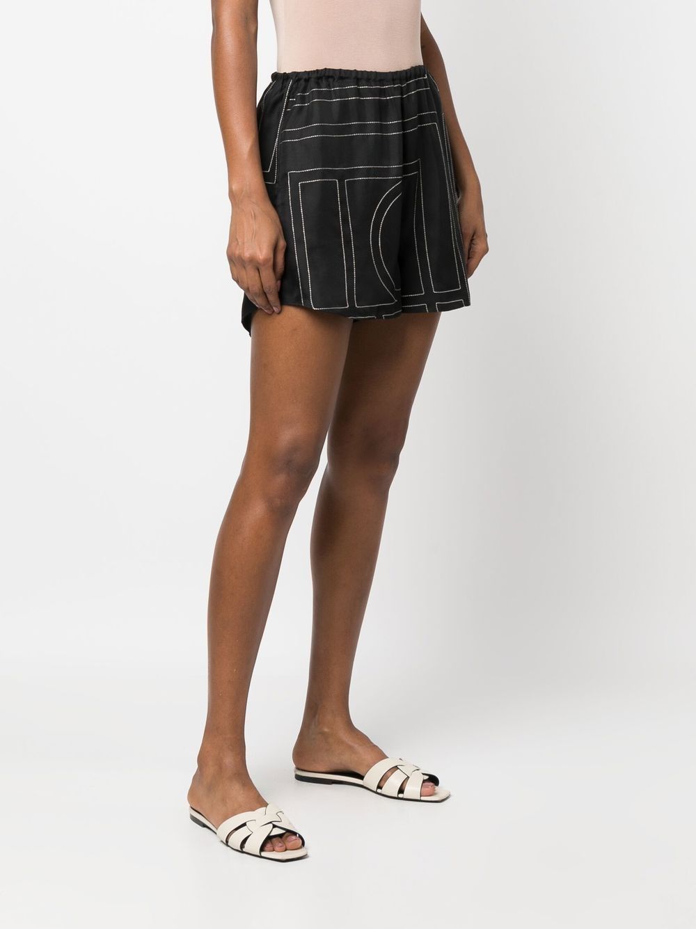 Toteme Pre Shorts Black Silk