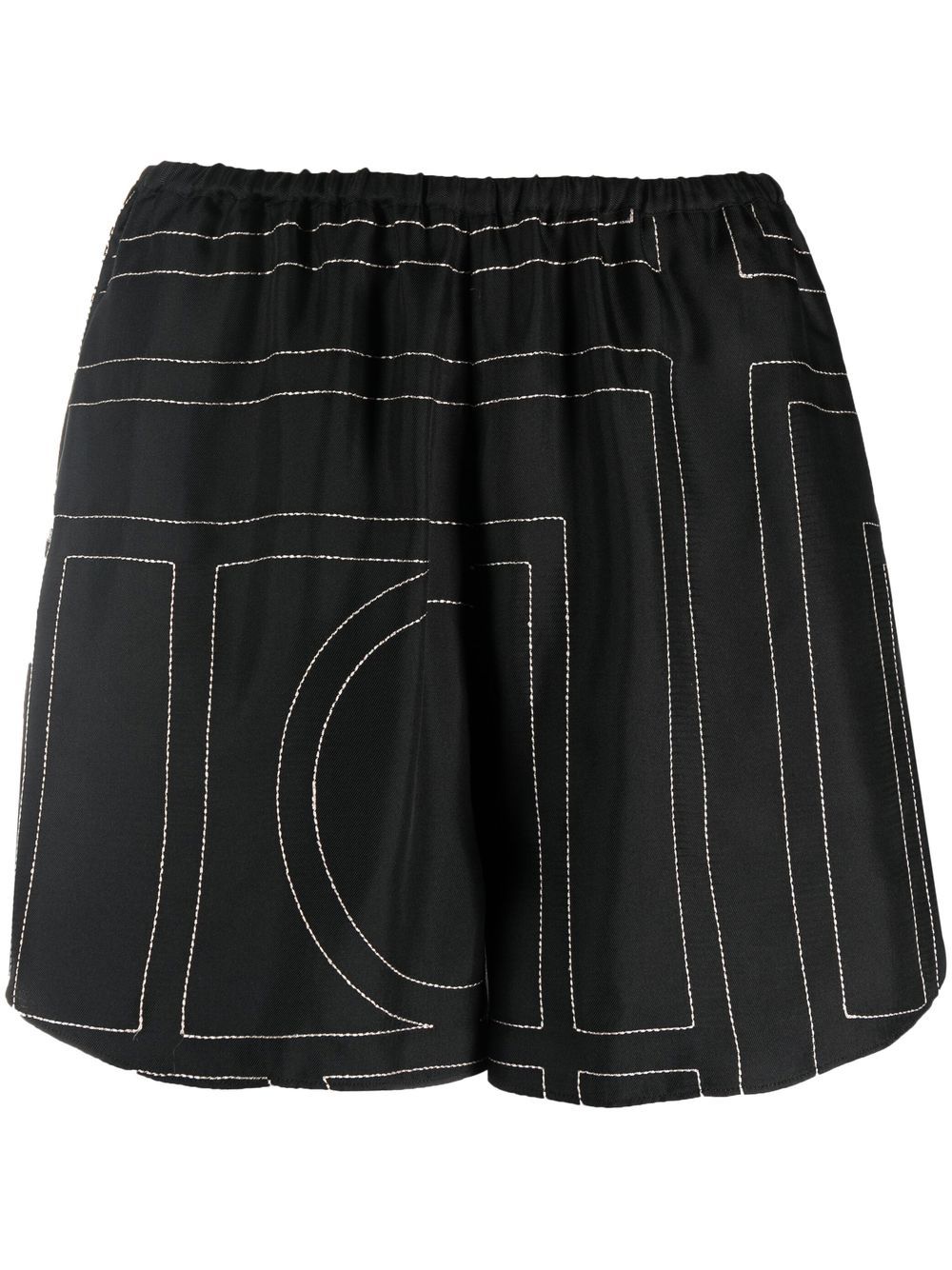 Toteme Pre Shorts Black Silk
