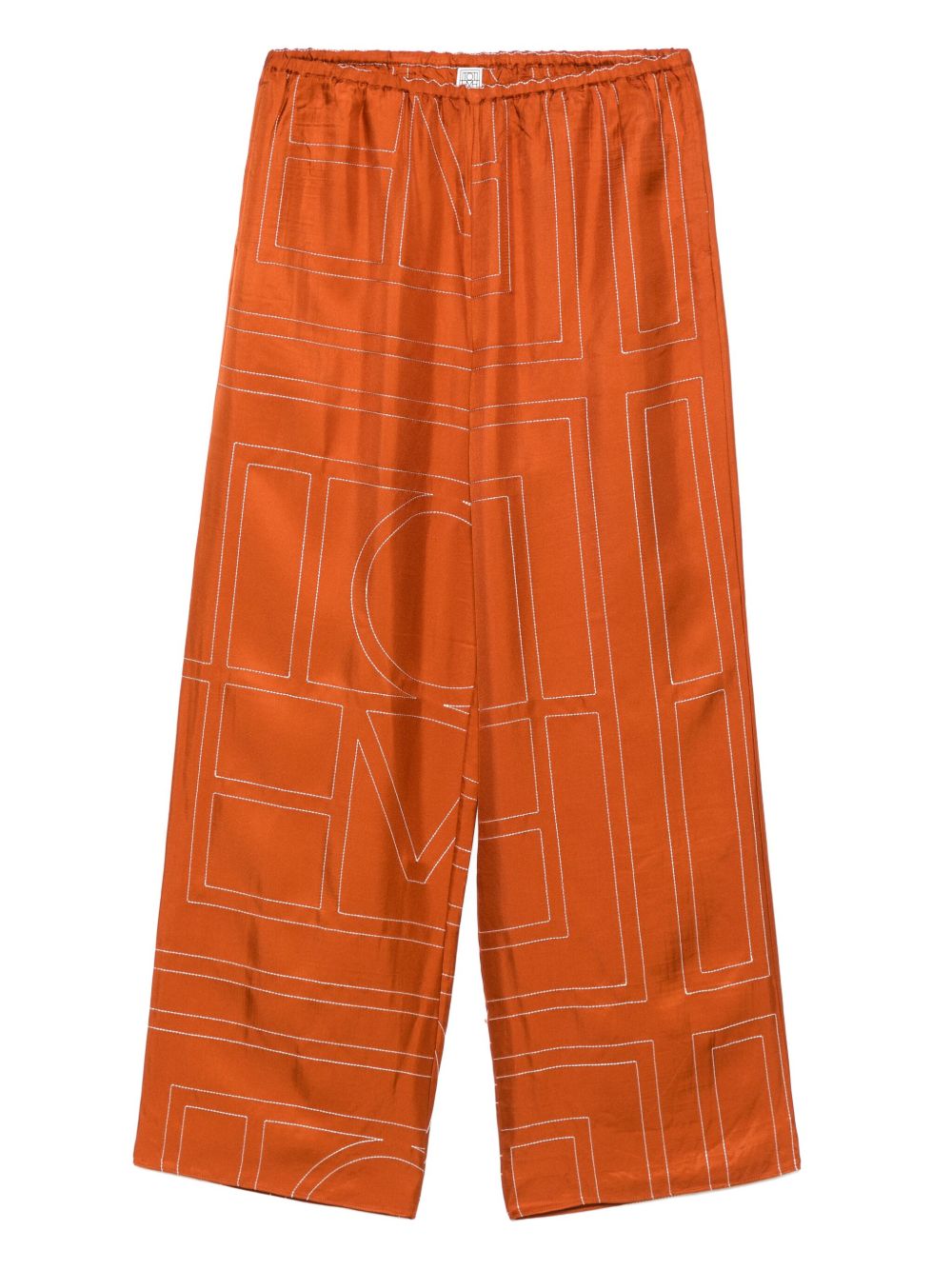 Toteme Pre Trousers Brown Silk