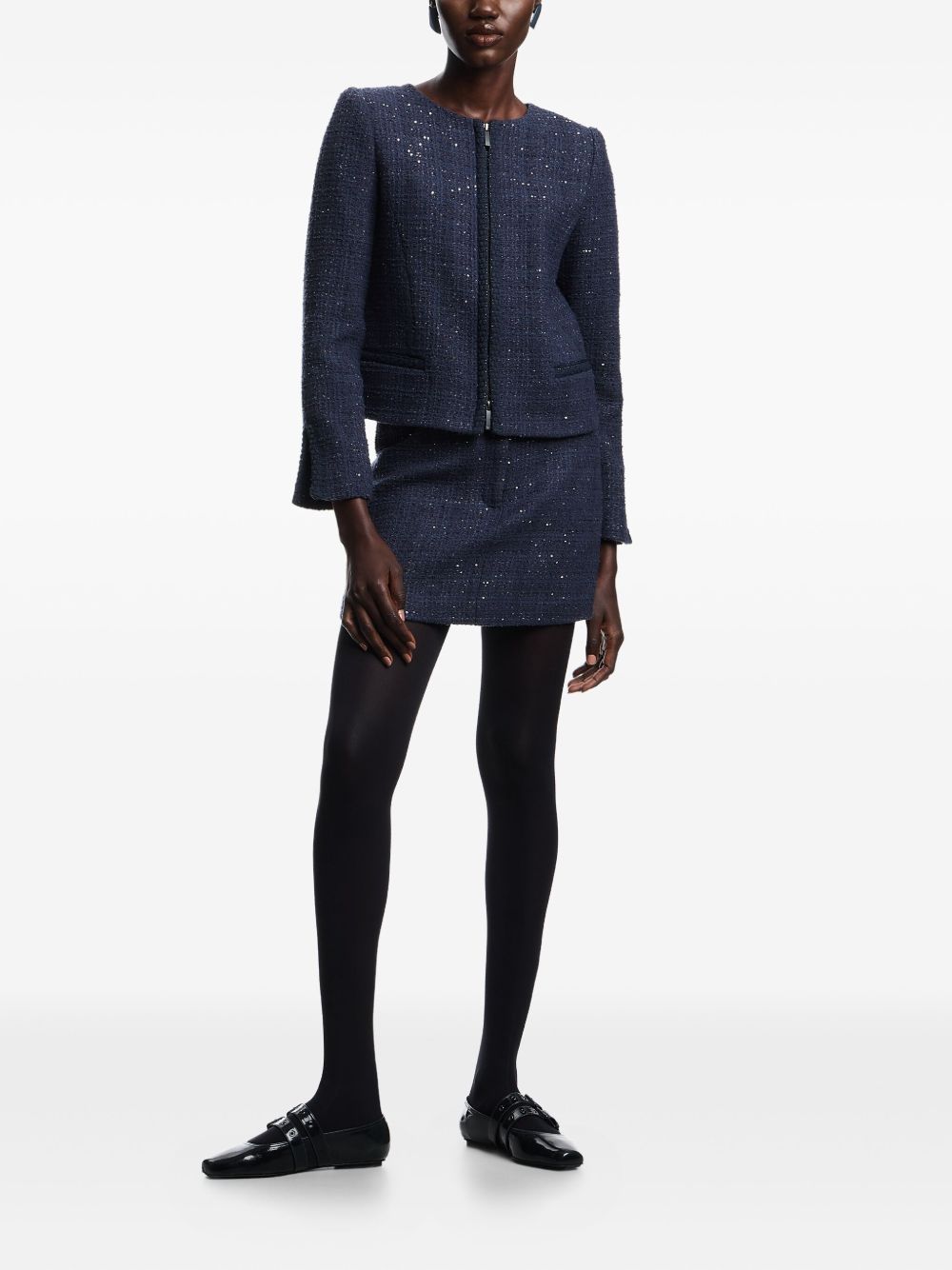 Emporio Armani Jackets Blue Acrylic