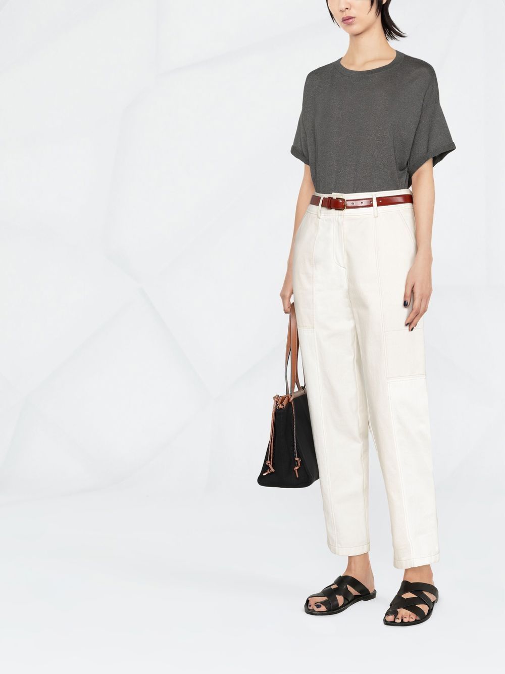 Brunello Cucinelli T-Shirts And Polos Grigio Cotton
