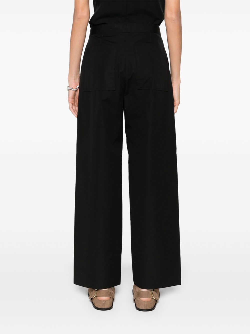 Toteme Pre Trousers Black Cotton Organic
