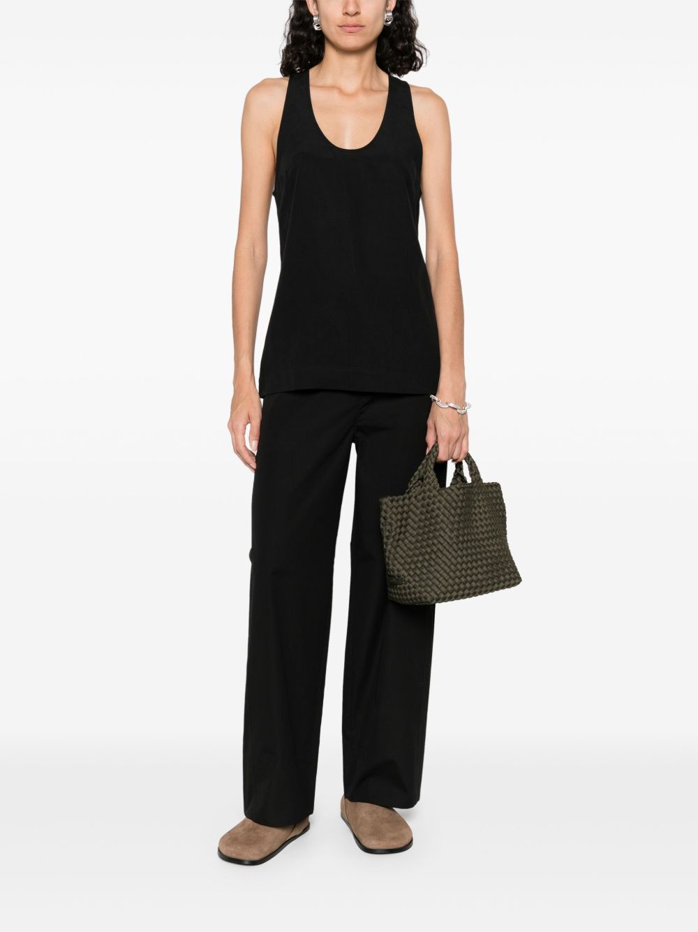 Toteme Pre Trousers Black Cotton Organic