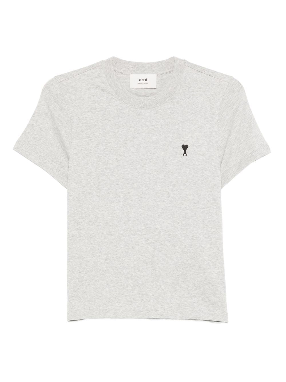 Ami Paris T-Shirts And Polos Light Grey Cotton