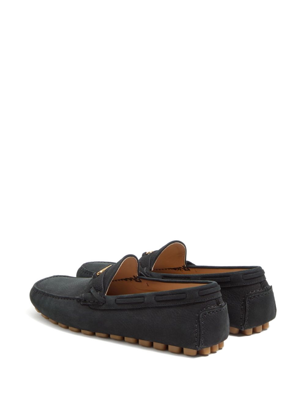 Valentino Garavani Flat Shoes Black Outer: Calf Suede