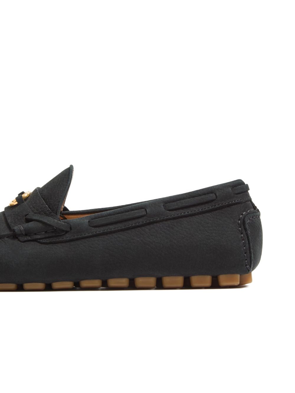 Valentino Garavani Flat Shoes Black Outer: Calf Suede