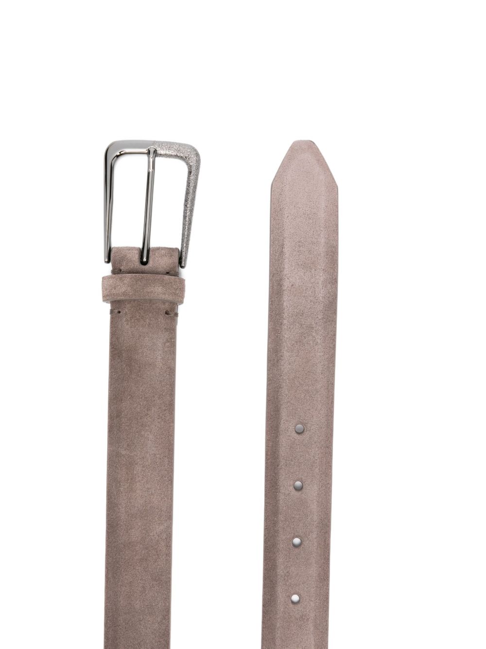 Brunello Cucinelli Belts Beige Calf Suede