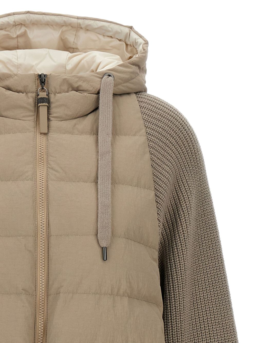 Brunello Cucinelli Coats Beige Polyamide