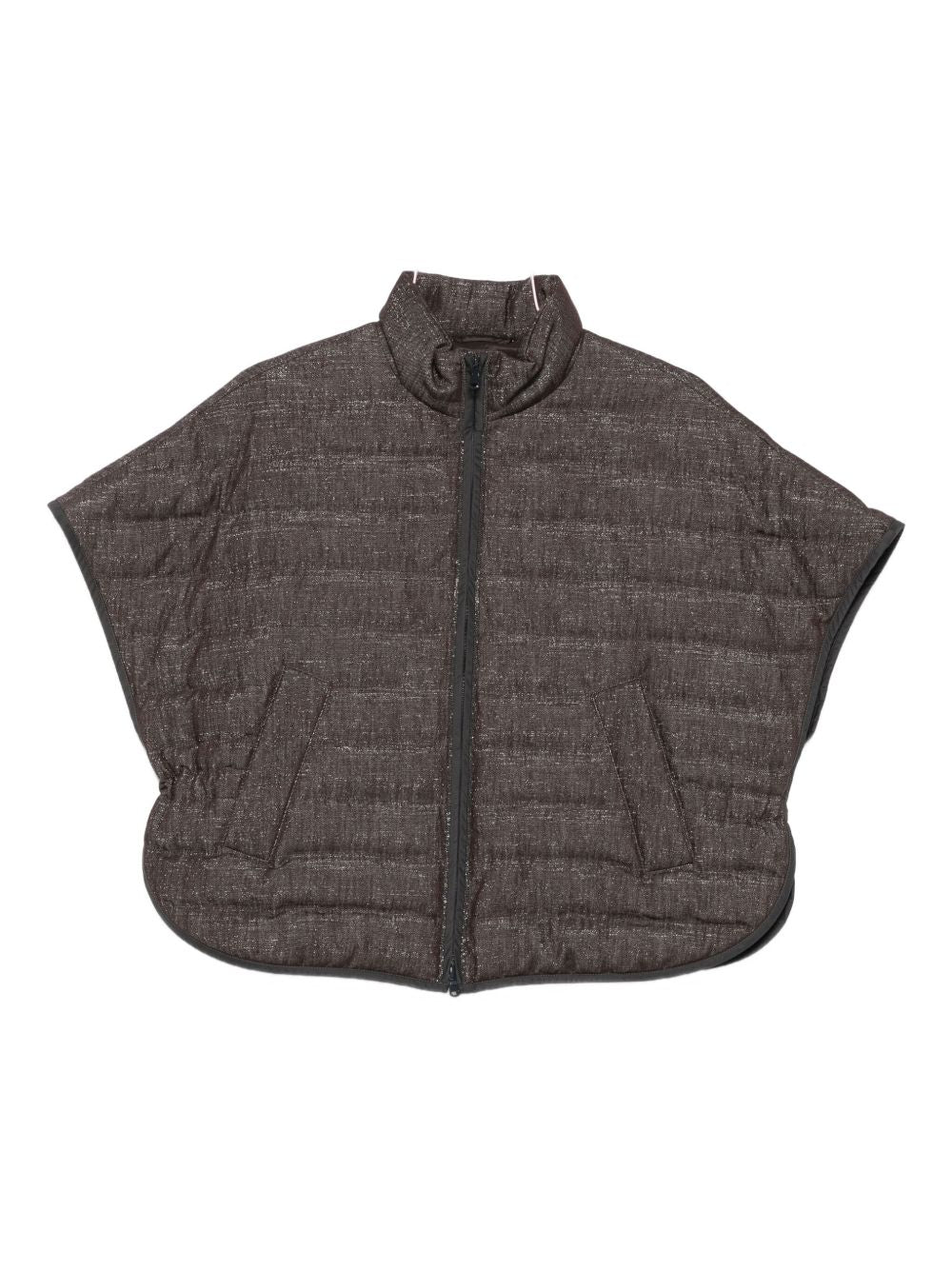 Brunello Cucinelli Coats Marrone Fabric