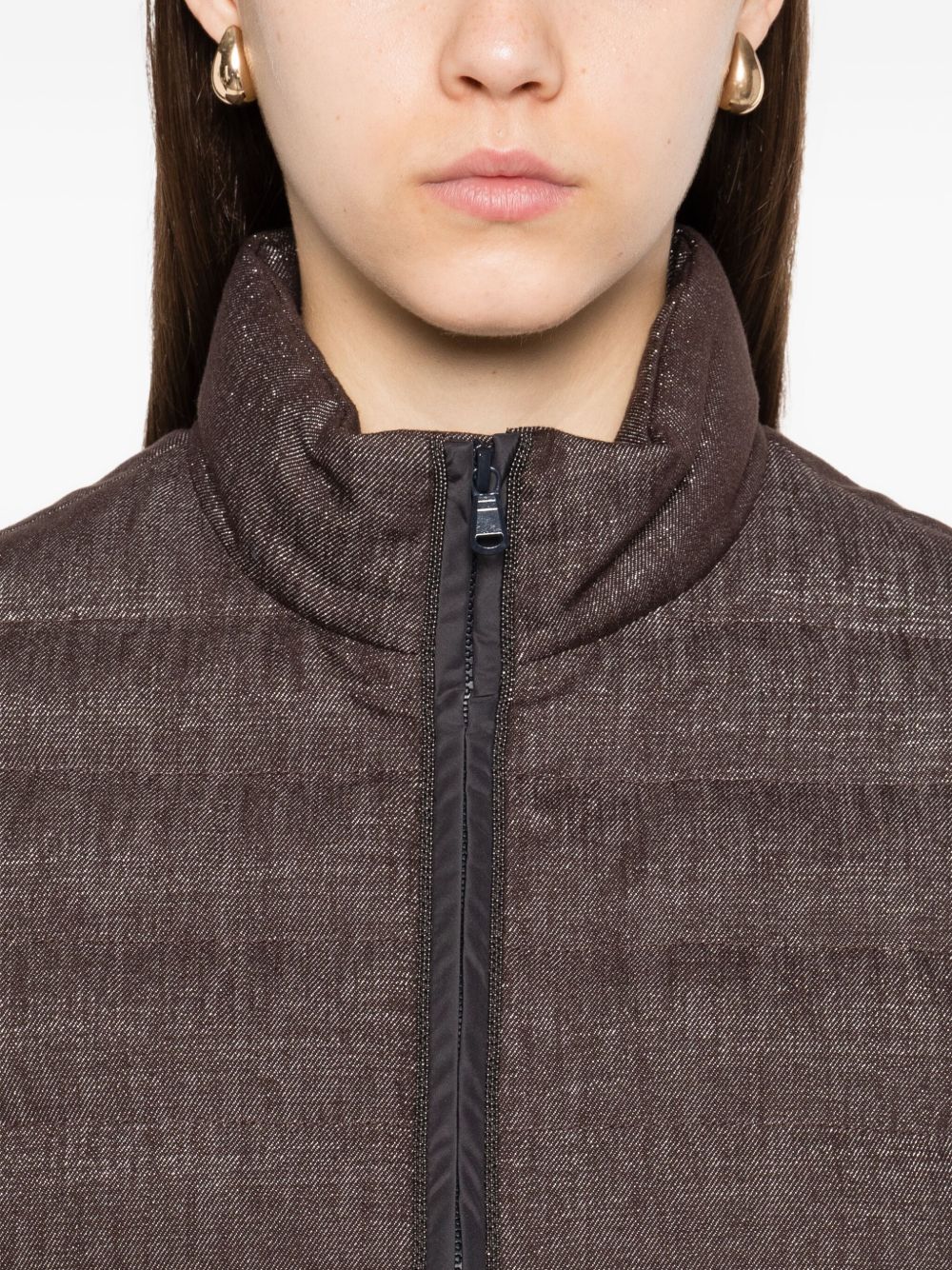 Brunello Cucinelli Coats Marrone Fabric