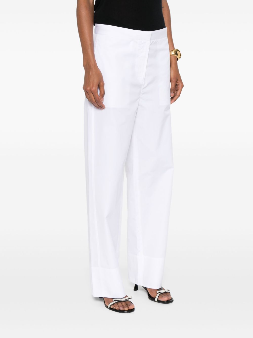 Toteme Pre Trousers White Cotton Organic