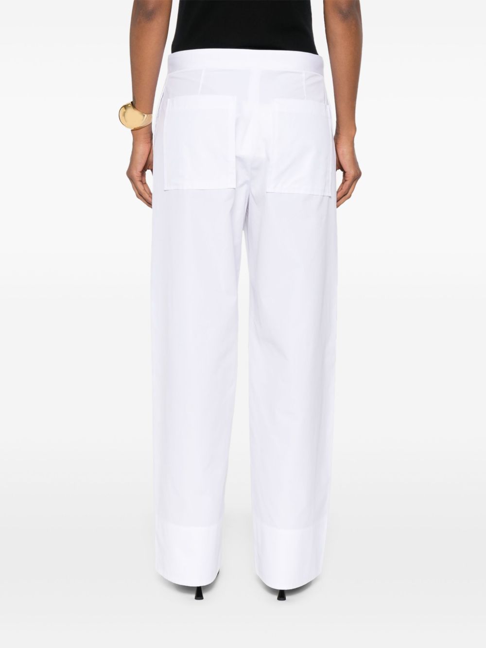 Toteme Pre Trousers White Cotton Organic