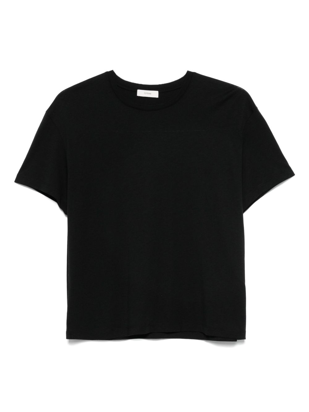 Toteme Pre T-Shirts And Polos Black Lyocell