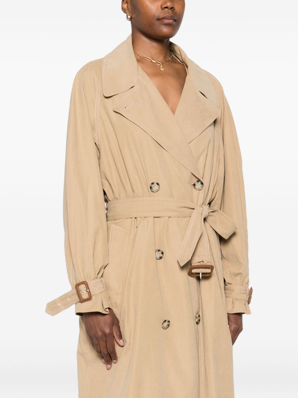 Isabel Marant Coats Beige Outer: Recycled Polyester