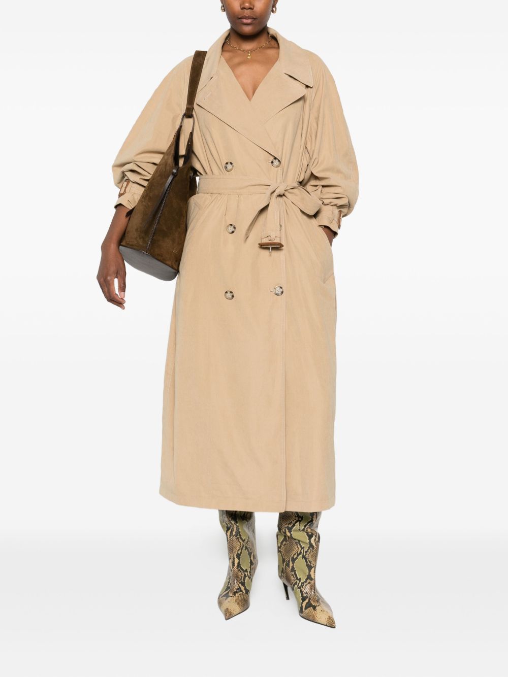 Isabel Marant Coats Beige Outer: Recycled Polyester
