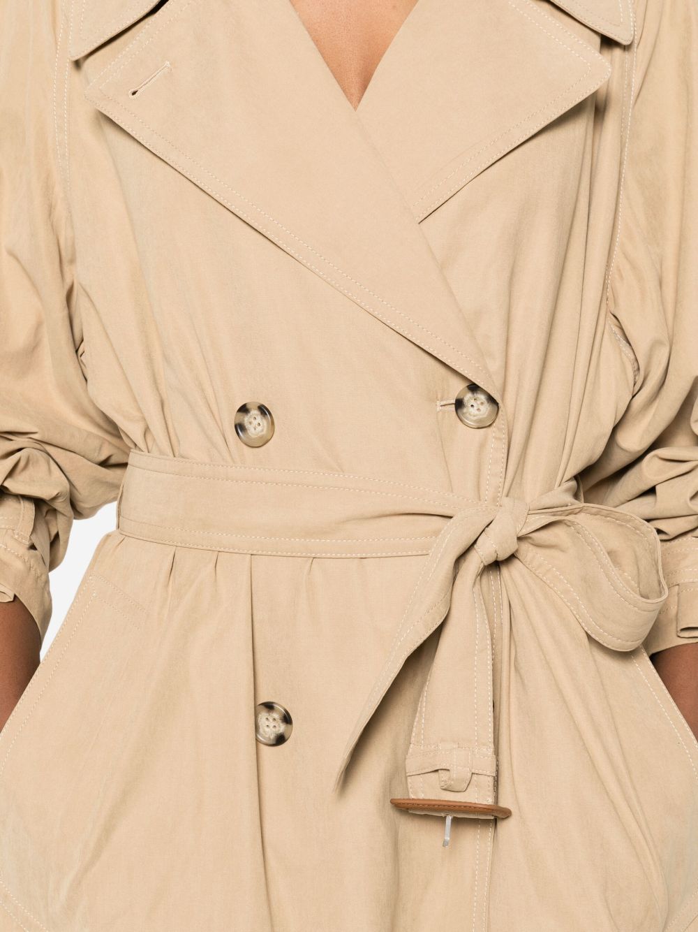 Isabel Marant Coats Beige Outer: Recycled Polyester