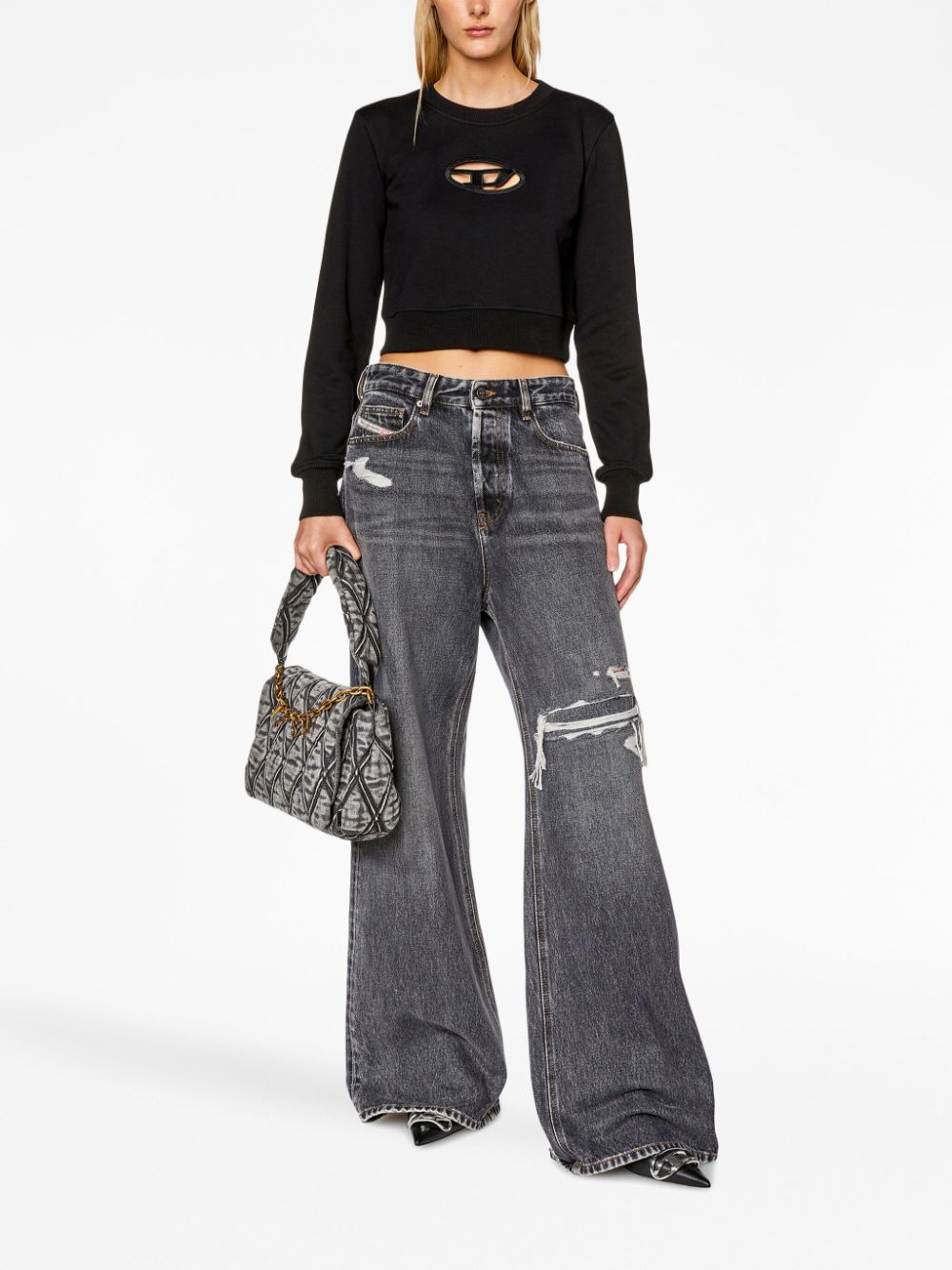 Diesel Sweaters Black Cotone